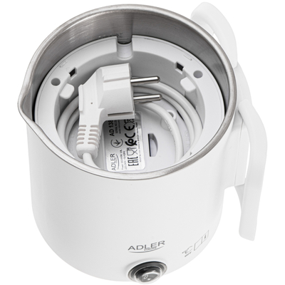 Електрочайник Adler AD 1388w дорожній 650Вт/ 0.8л/ подвійні стінки/ автовимкнення/ білий