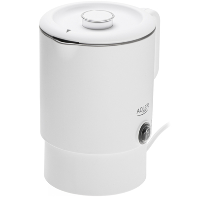 Електрочайник Adler AD 1388w дорожній 650Вт/ 0.8л/ подвійні стінки/ автовимкнення/ білий