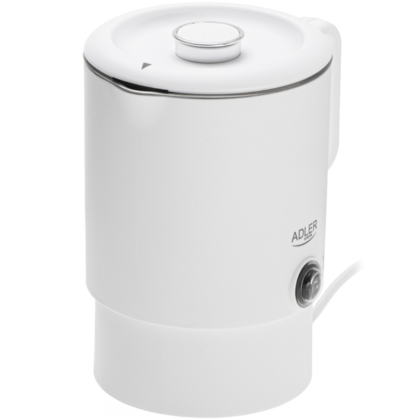 Електрочайник Adler AD 1388w дорожній 650Вт/ 0.8л/ подвійні стінки/ автовимкнення/ білий