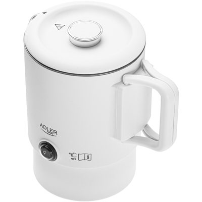 Електрочайник Adler AD 1388w дорожній 650Вт/ 0.8л/ подвійні стінки/ автовимкнення/ білий