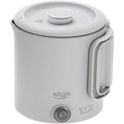 Електрочайник Adler AD 1388g дорожній 650Вт/ 0.8л/ подвійні стінки/ автовимкнення/сірий