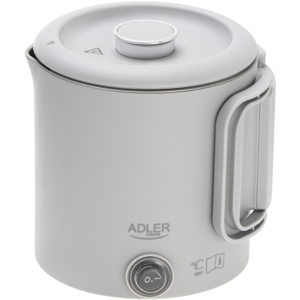 Електрочайник Adler AD 1388g дорожній 650Вт/ 0.8л/ подвійні стінки/ автовимкнення/сірий