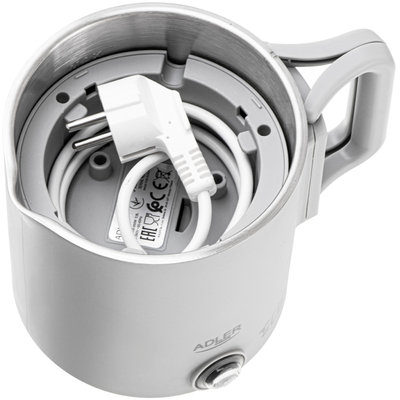 Електрочайник Adler AD 1388g дорожній 650Вт/ 0.8л/ подвійні стінки/ автовимкнення/сірий