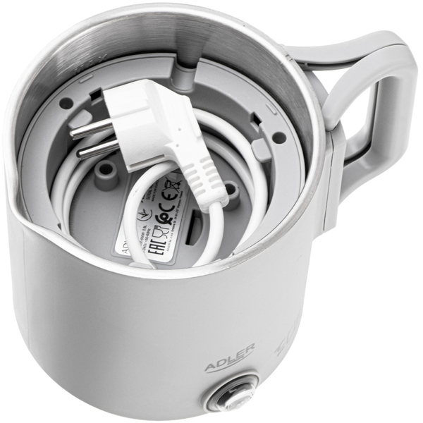 Електрочайник Adler AD 1388g дорожній 650Вт/ 0.8л/ подвійні стінки/ автовимкнення/сірий