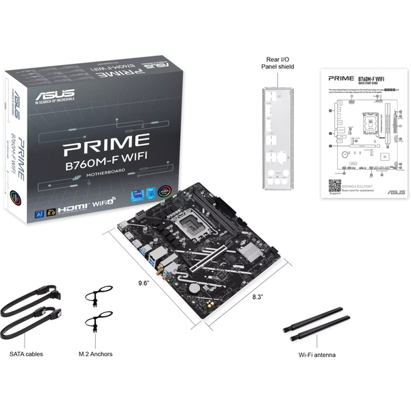Материнская плата Asus Prime B760M-F WiFi Socket 1700