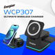 Зарядний пристрій 15W 3-in-1 Magnetic Wireless Fast Charger black Energizer