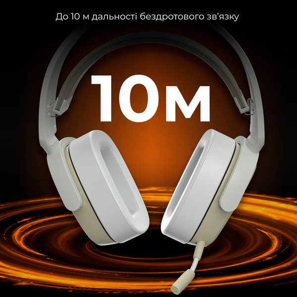 Наушники Ajazz AHM09 MAX 3-Mode Grey (AHM09-MAX-GW)