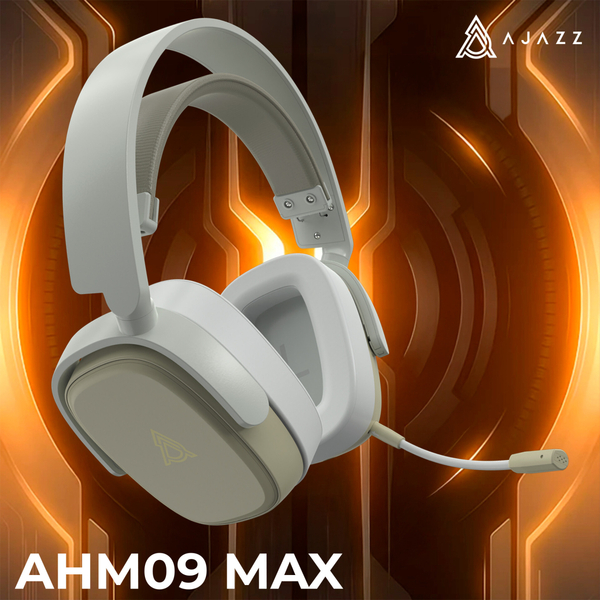 Наушники Ajazz AHM09 MAX 3-Mode Grey (AHM09-MAX-GW)