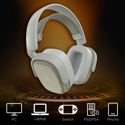 Bluetooth-гарнитура Ajazz AHM09 MAX 3-Mode Grey (AHM09-MAX-GW)