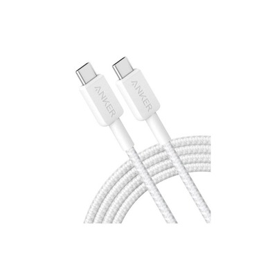 Кабель Anker 322 USB-C - USB-C, 1.8 м, White (A81F6H21)