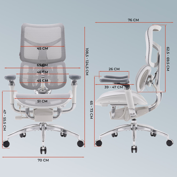 Крісло офісне Sihoo Doro S100 Mesh Black (S100-M301)