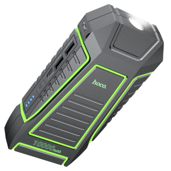 Пусковий прилад для акумулятора автомобіля JUMP STARTER HOCO QS1, Power Bank 10000mAh, Box