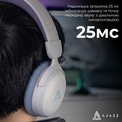 Bluetooth-гарнитура Ajazz AHM08 MAX 3-Mode White (AHM08-MAX-PWB)