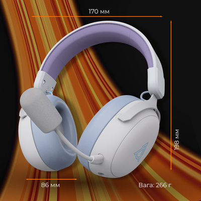 Bluetooth-гарнитура Ajazz AHM08 MAX 3-Mode White (AHM08-MAX-PWB)