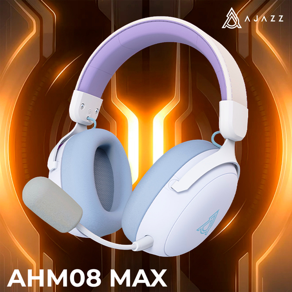 Навушники Ajazz AHM08 MAX 3-Mode White (AHM08-MAX-PWB)