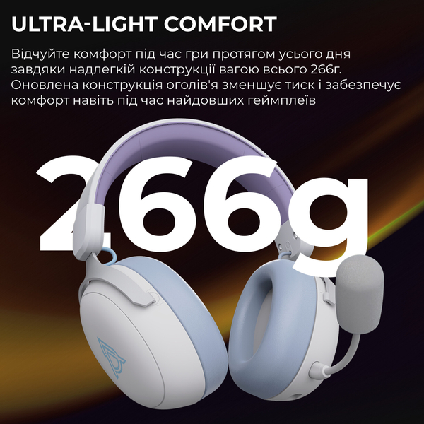Навушники Ajazz AHM08 MAX 3-Mode White (AHM08-MAX-PWB)