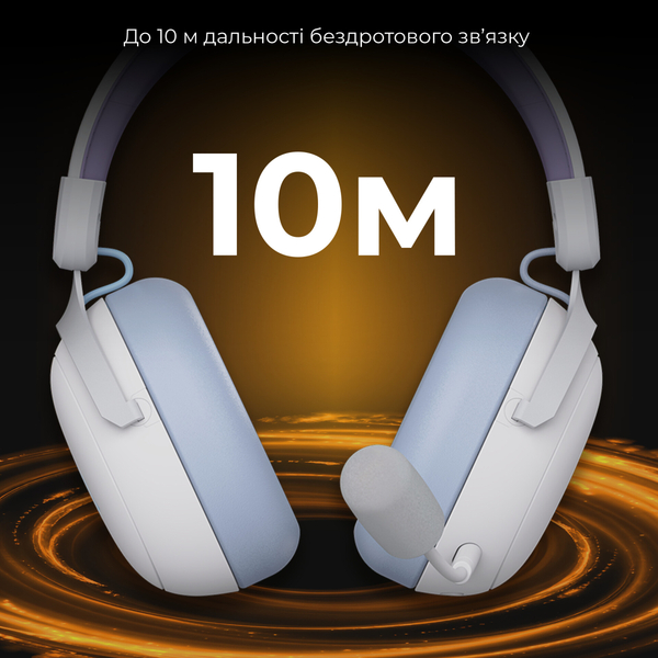 Навушники Ajazz AHM08 MAX 3-Mode White (AHM08-MAX-PWB)