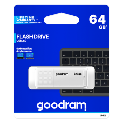 USB Flash GoodRAM 64GB USB 2.0 UME2 White, Retail