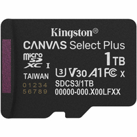 Memory card microSDXC  1TB Kingston Canvas Select Plus Gen3 C10 A1 V30 U3, Retail