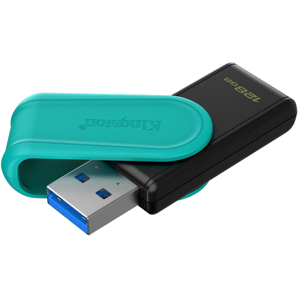 USB Flash Kingston  DataTraveler Exodia S 128GB USB3.2 Gen 1 Black/Turquoise, Retail