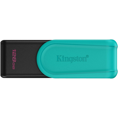 USB Flash Kingston  DataTraveler Exodia S 128GB USB3.2 Gen 1 Black/Turquoise, Retail
