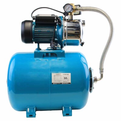 Станція 1.1кВт Hmax 50м Qmax 60л/хв (самовсмоктуючий насос нерж) 50л Україна AQUATICA (775098/50)