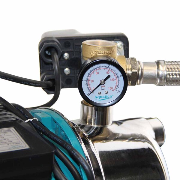 Станція 1.1кВт Hmax 50м Qmax 60л/хв (самовсмоктуючий насос нерж) 50л Україна AQUATICA (775098/50)