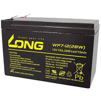 Акумуляторна батарея Long 12V, 7.2 Ah, WP7.2-12