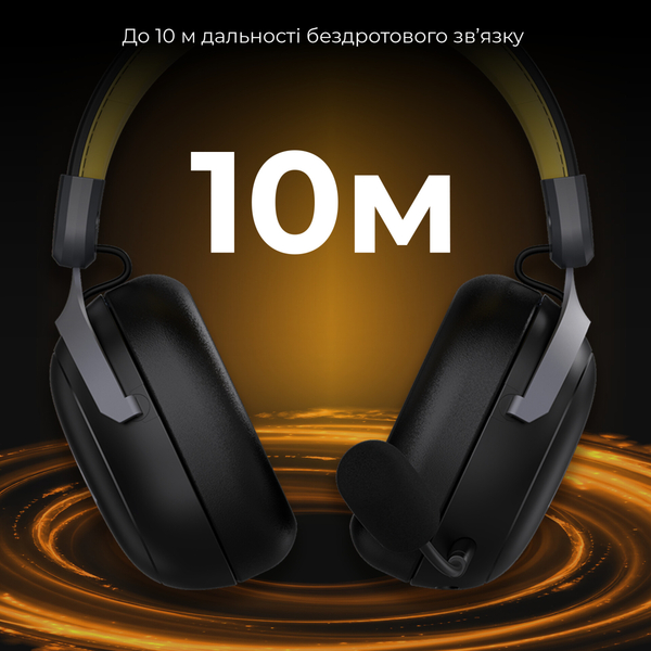 Навушники Ajazz AHM08 MAX 3-Mode Black (AHM08-MAX-BGY)