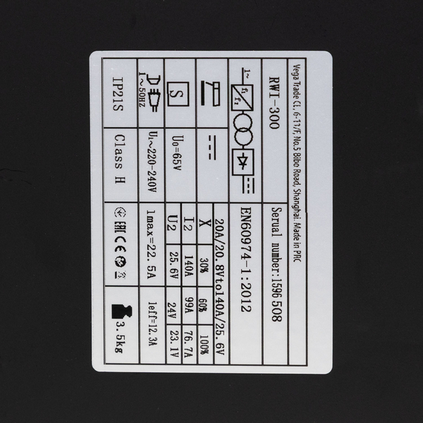 Інверторний зварювальний апарат Procraft industrial RWI300 2026