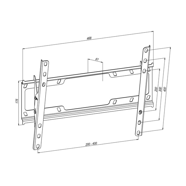 Кріплення для ТВ 32-65" KSL Simpler 48EN (з нахилом, до 45 кг)
