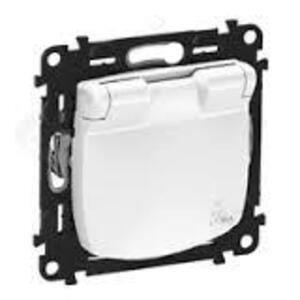 Legrand Valena ALLURE розетка силова Schuko 16А 250В [зі шторками IP44, білий]