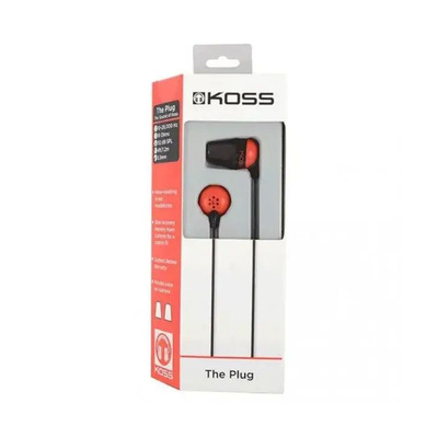 Koss Наушники The Plug Noise Isolating Red 196768.101