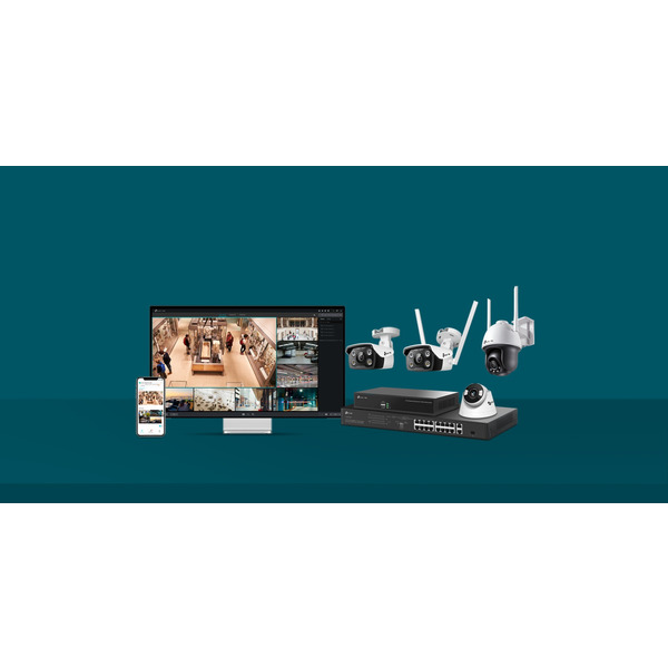 TP-Link IP-Камера VIGI C440-W-4, PoE, 4Мп, 4 мм, Wi-Fi, H265+, IP66, Turret, цветное ночное видение, внутренняя