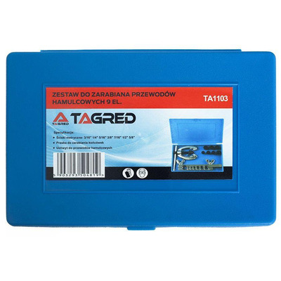 Инструмент для обжима тормозных шлангов 9 шт TAGRED TA1103