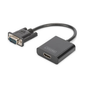 Адаптер DIGITUS VGA > HDMI (M/F), Full HD