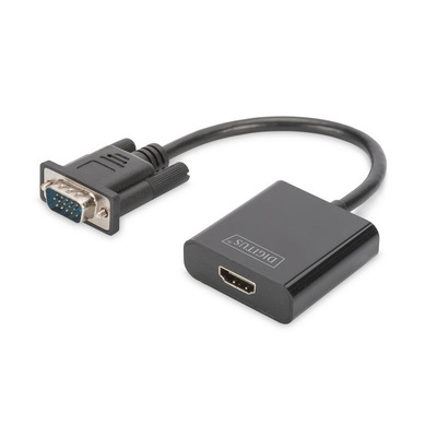 Адаптер DIGITUS VGA > HDMI (M/F), Full HD