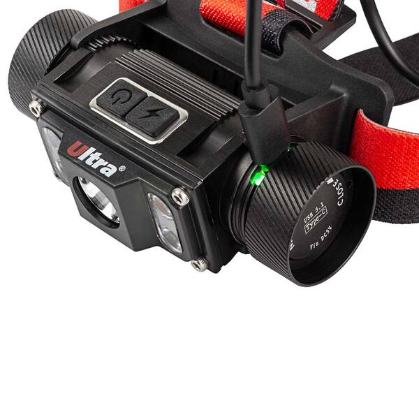 Налобний LED ліхтар акумуляторний ULTRA 1000 Лм (Li-ion 21700 4000 мАч, 5390032)