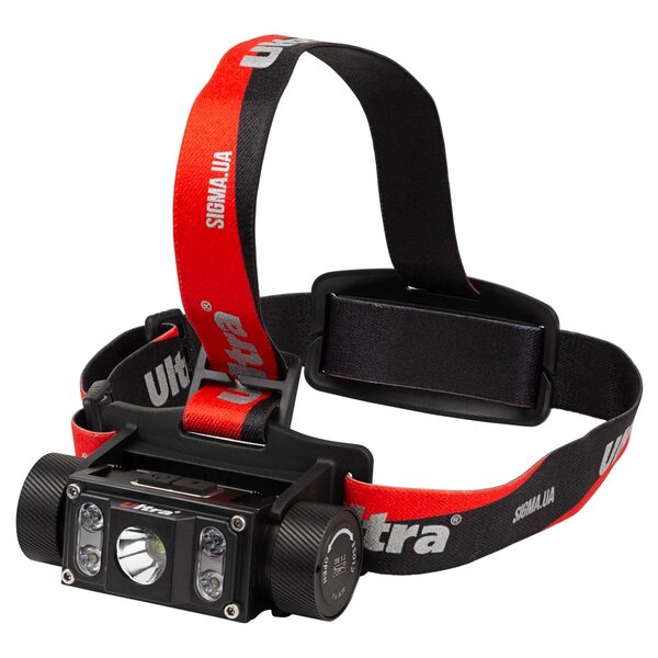 Налобний LED ліхтар акумуляторний ULTRA 1000 Лм (Li-ion 21700 4000 мАч, 5390032)