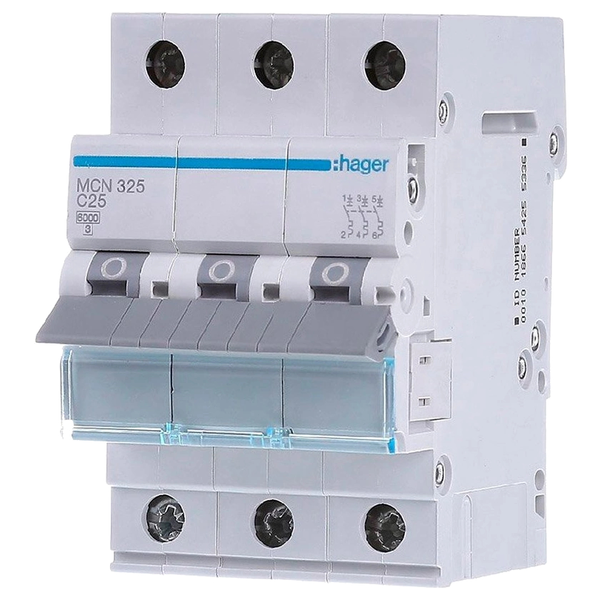 Автоматичний вимикач 3P 6kA C-25A 3M