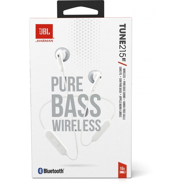 Наушники JBL Tune T215BT White (JBLT215BTWHT)