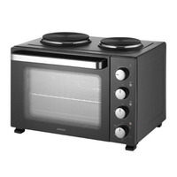 Піч електрична Sencor, 35л, 1500Вт, механіч., гриль, конвенція, 2 конф.зверху, підсвітка всередині, чорна