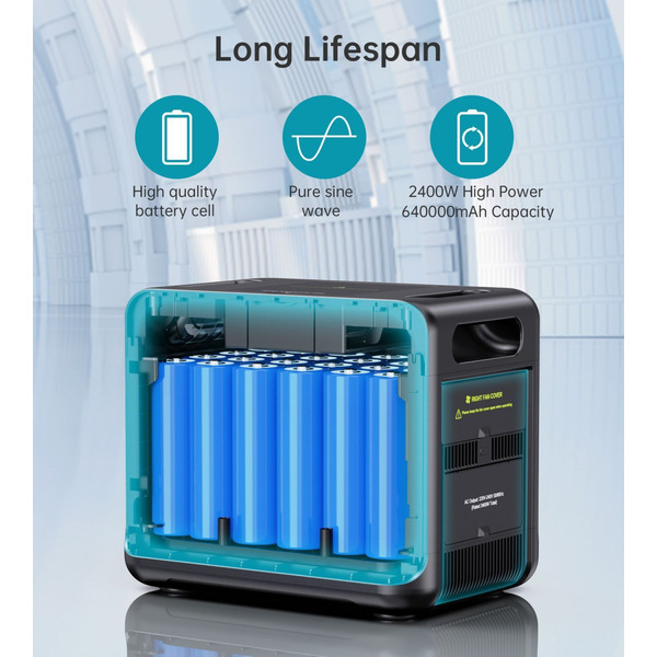 Зарядное устройство CHOETECH BS008 / 2400 Вт / 2048 Вт⋅ч / LiFePO4