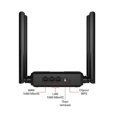 Бездротовий маршрутизатор (роутер) Mercusys MR62X