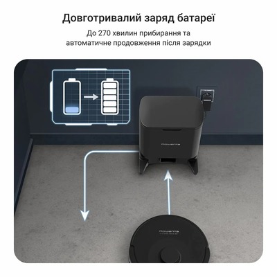 Робот-пилосос з вологим прибиранням Rowenta X-PLORER Serie 85+ RR87D5WH