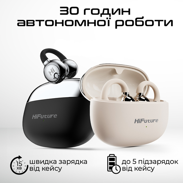 Bluetooth-гарнітура HiFuture Flexclip Champagne