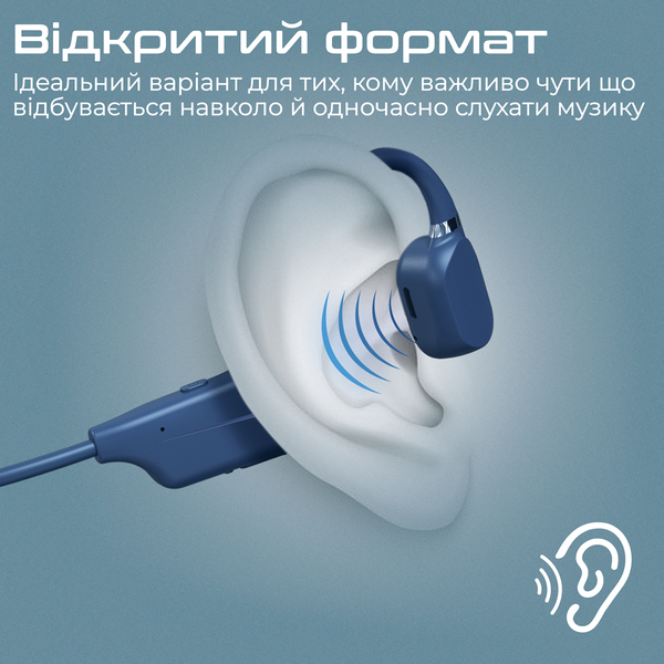 Bluetooth-гарнітура Promate Ripple Blue