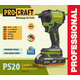 Акумуляторний гвинтоверт Procraft PS20 (1акб 2Аг)