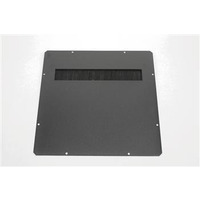 Заглушка ZPAS з щітковим введенням 380х380 мм, чорна