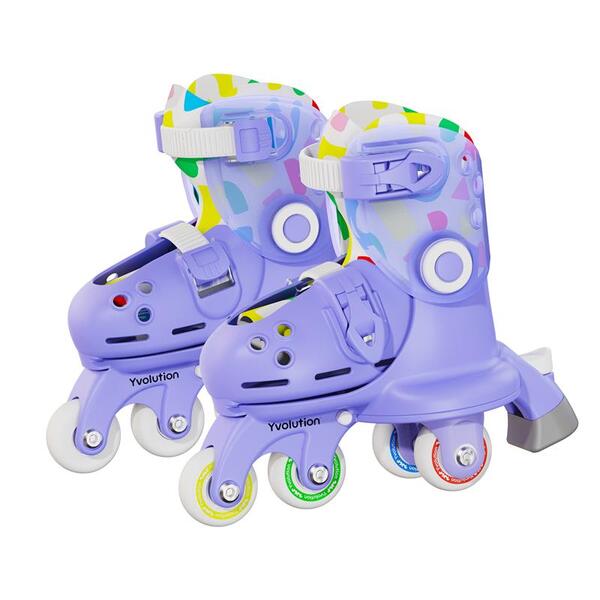 Роликові ковзани Yvolution Twista, розмір 30-33, фіолетовий